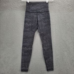 Lululemon Align Pant Leggings Womens Size 4 Meisai Ice Grey Black